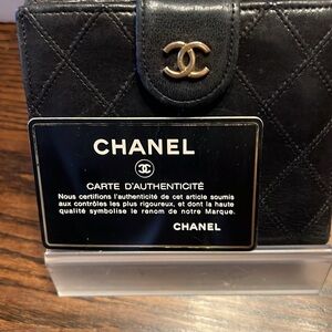 Chanel Black Quilted Lambskin Wallet